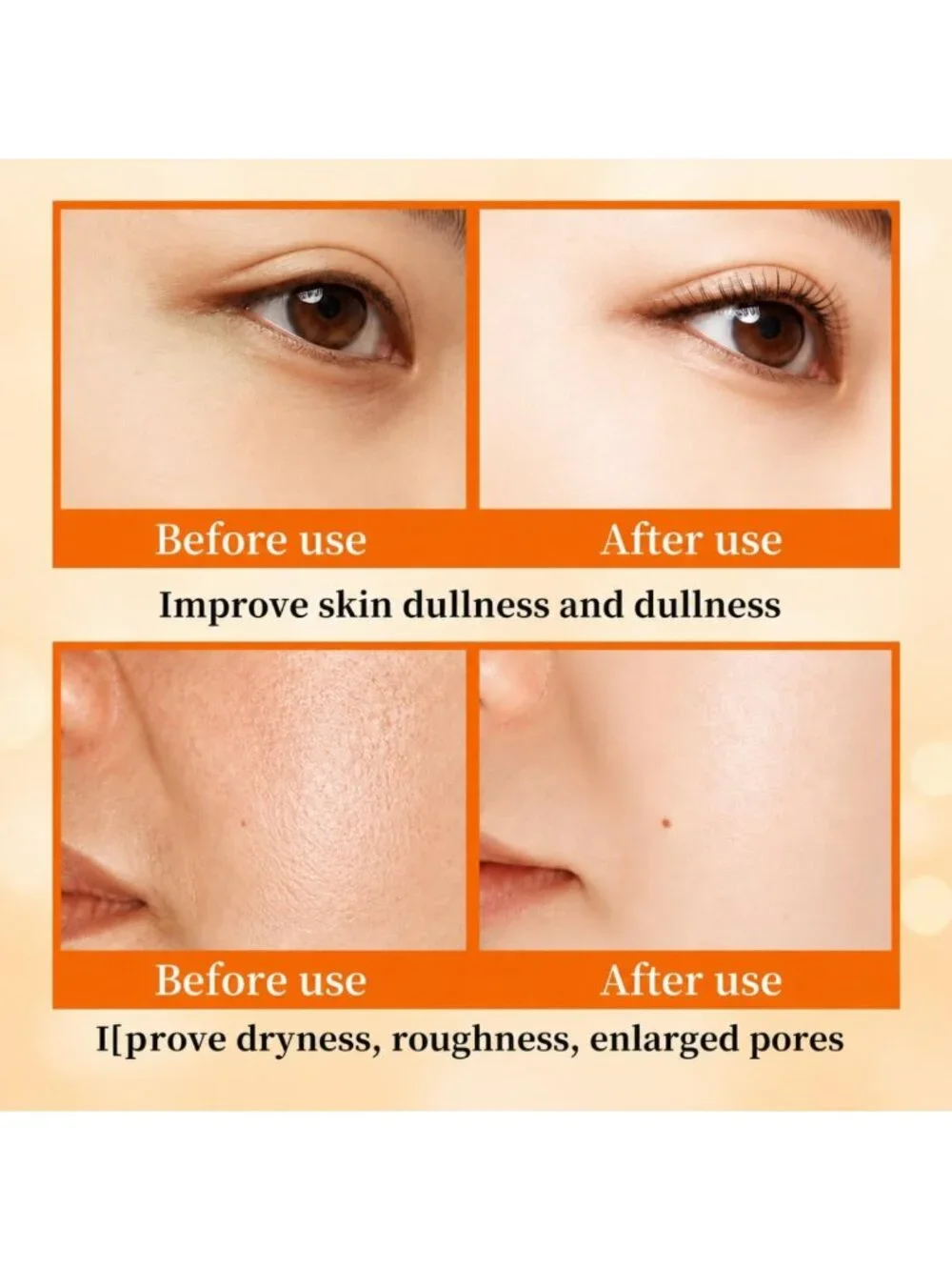 6-Piece Vitamin C & Niacinamide Skincare Set for Daily Facial Care Routine